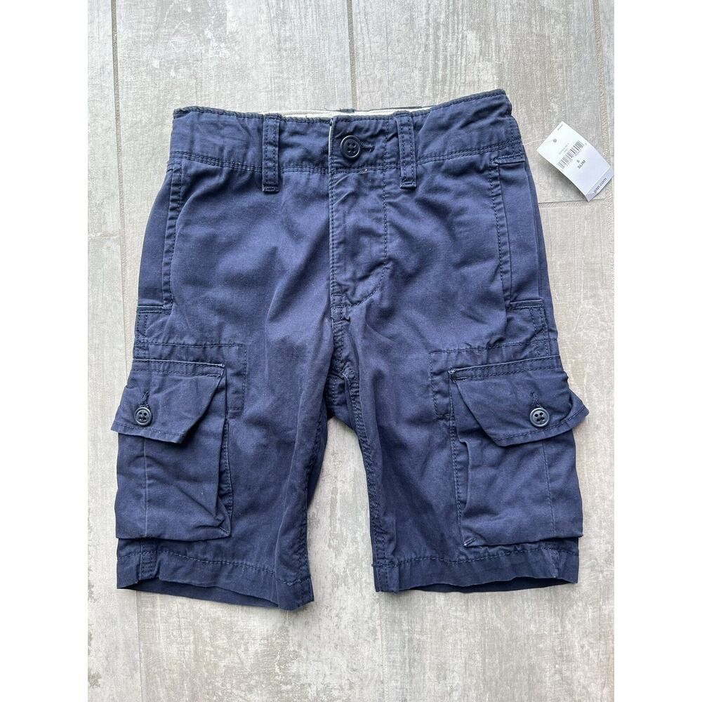 Gap Kids Toddler Boy Cargo Shorts Khaki Chino Navy Everyday Casual Dressy 6 Slim